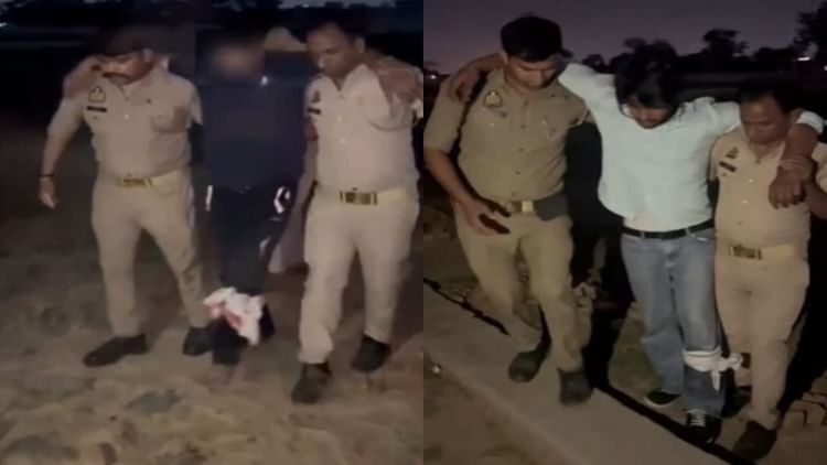 Aligarh: बदमाशों के साथ मुठभेड़, पैर में लगी गोली, ताला कारोबारी के घर लूट करने वाले दो आरोपी दबोचे