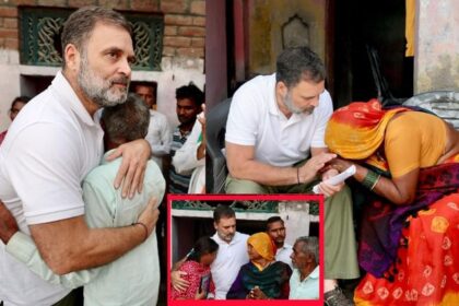 UP: हाथ थामा… गले लगाया, इमोशनल हुए, कुछ ऐसे हरिओम के परिवार से मिले राहुल गांधी, देखें मुलाकात की तस्वीरें