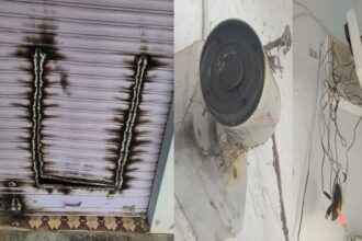 सीसीटीवी कैमरों पर छिड़का स्प्रे: दुकान से लाखों के जेवरात भरी तिजोरी उठा ले गए चोर, फिल्मी स्टाइल में की चोरी